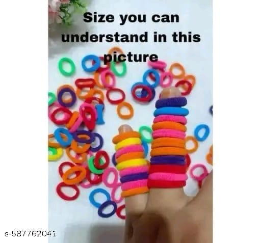 500pcs Baby Kids Rubber Band(Pack Of 100 each) Multicolor color