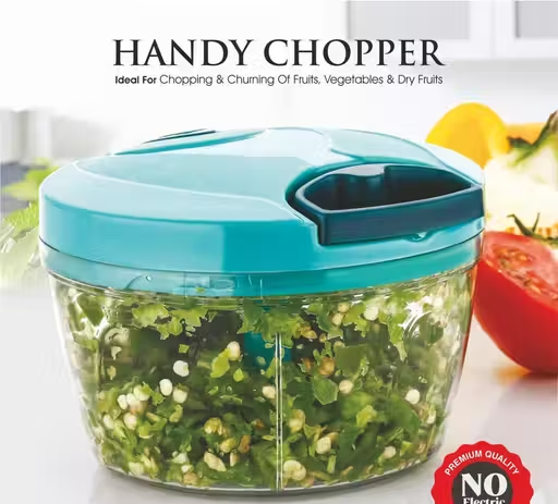 Trendy Plastic Handy Chopper and Slicer for Fruits,Vegetables, Nuts, Herbs,Onions and Salad - Dori Chopper Dori Chopper Green