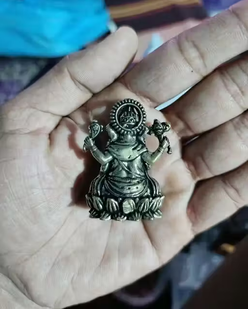 Antique Finish Lord Ganesha Idol for Home Decor, Office Desk, and Spiritual Gifting