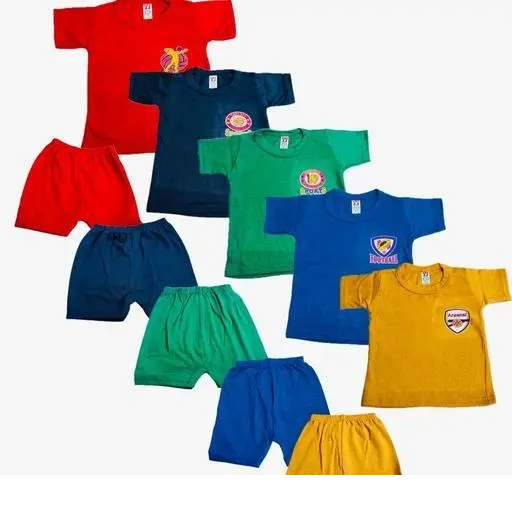 Boy's Cotton T-Shirt And Shorts (combo pack of 5 pcs)
