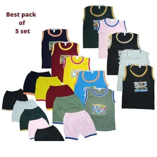Adorable Trendy Newborn Baby Clothing Set – 5-Piece Top & Bottom Collection for Stylish Little Ones!"