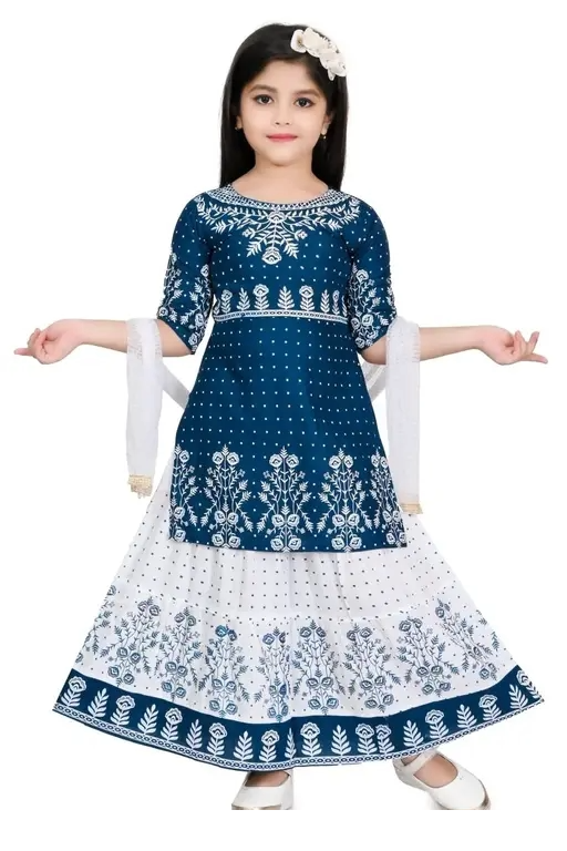 Printed Ghagra