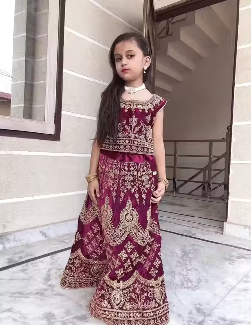 Cutiepie Fancy Kids Girls Lehanga Cholis