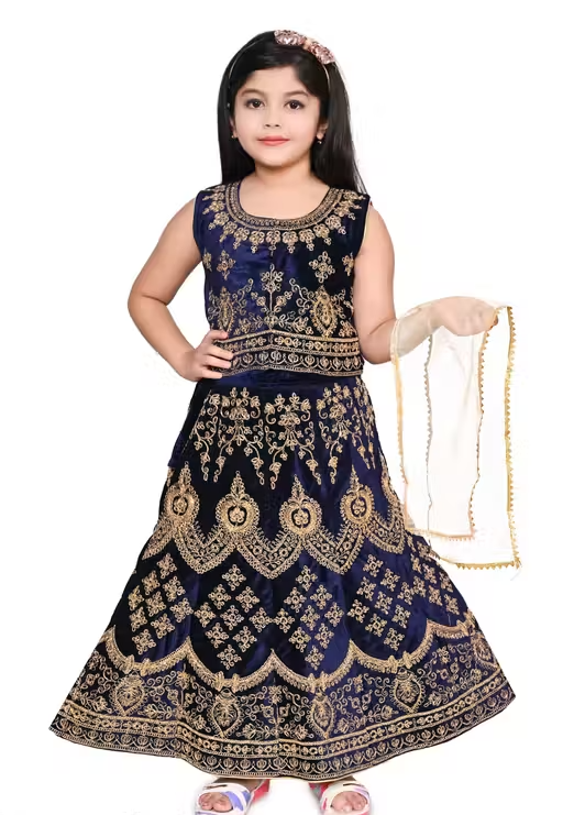 Cutiepie Fancy Kids Girls Lehanga Cholis