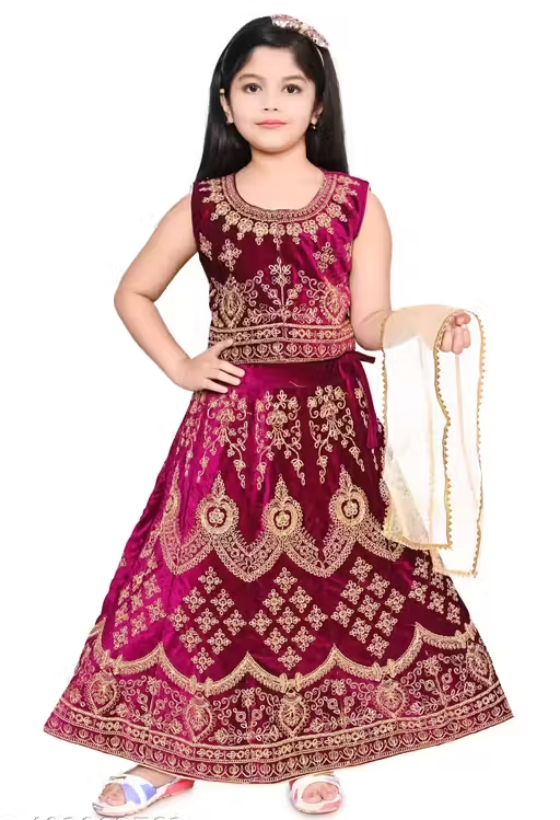 Cutiepie Fancy Kids Girls Lehanga Cholis