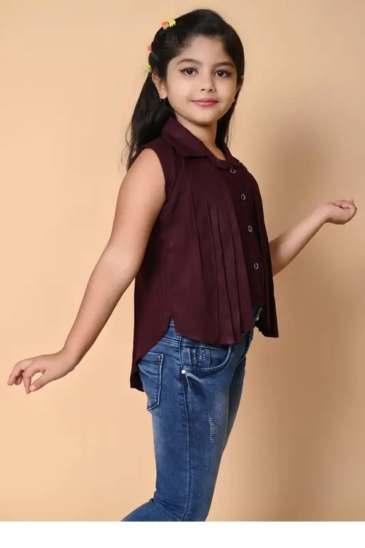 FANCY GRACEFUL KIDS GIRLS UP-DOWN STYLISH TOP