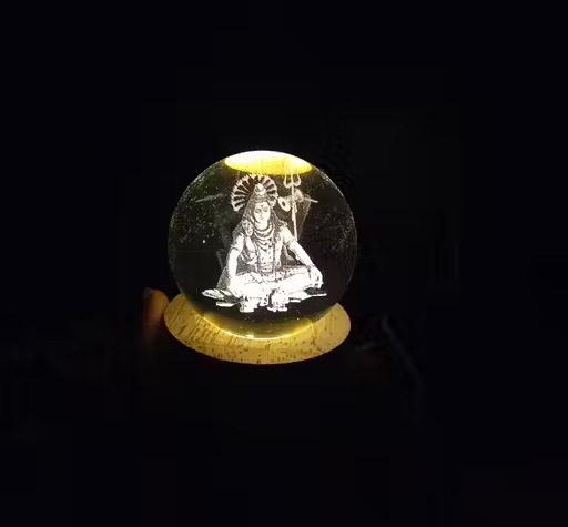 Lord Shiva Galaxy Crystal Ball Night Lamp Night Lamp