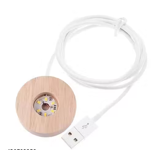 Hanuman ji Crystal Ball Lamp , Size 6cm, USB (Copy)