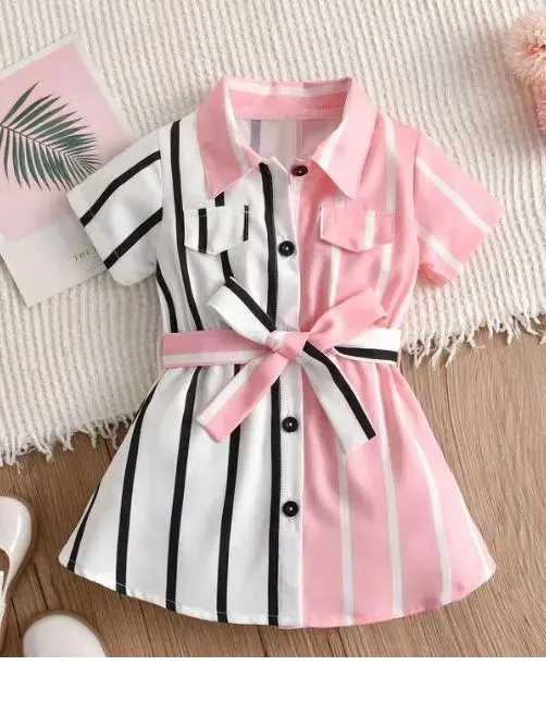 Pink & Black Dress