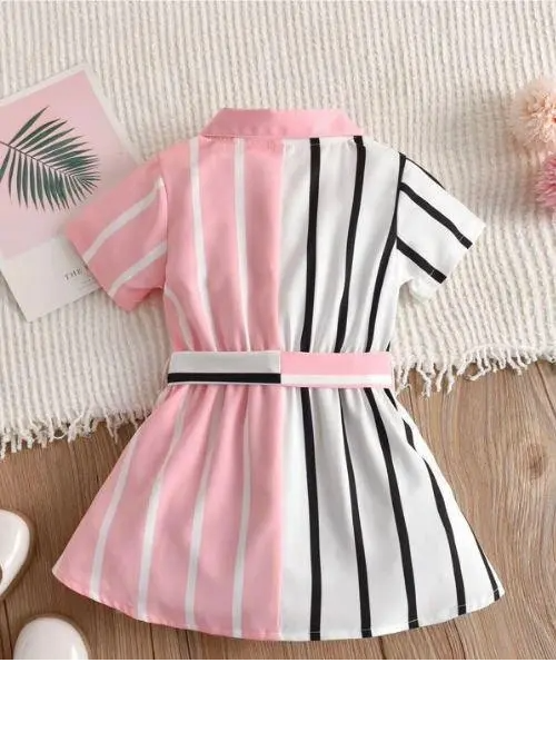 Pink & Black Dress