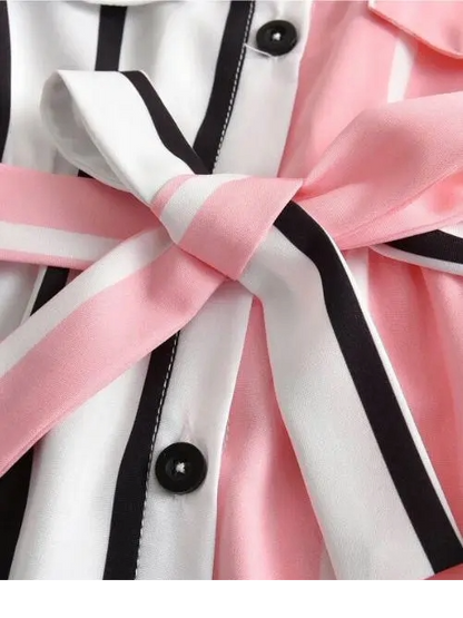 Pink & Black Dress