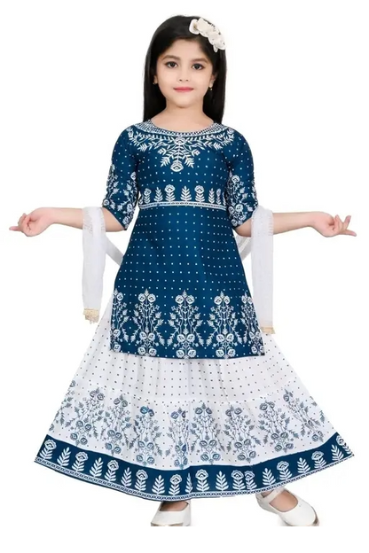 Printed Ghagra