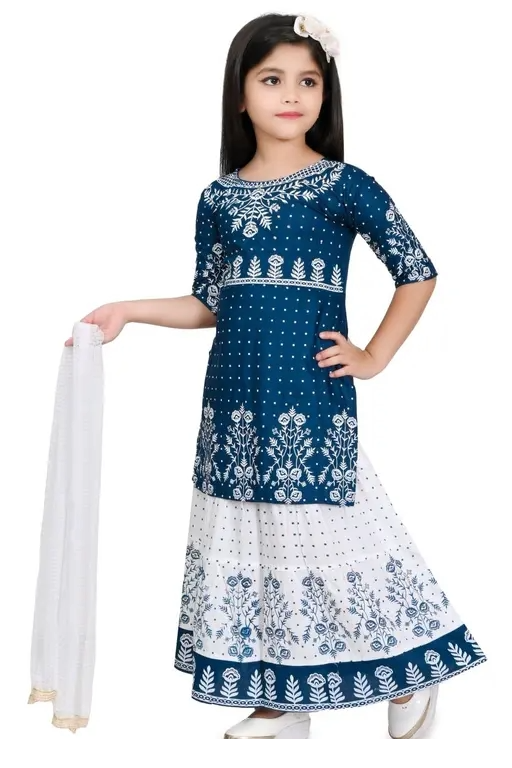 Printed Ghagra