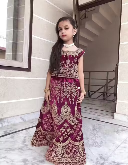 Cutiepie Fancy Kids Girls Lehanga Cholis