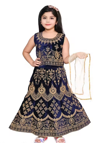 Cutiepie Fancy Kids Girls Lehanga Cholis