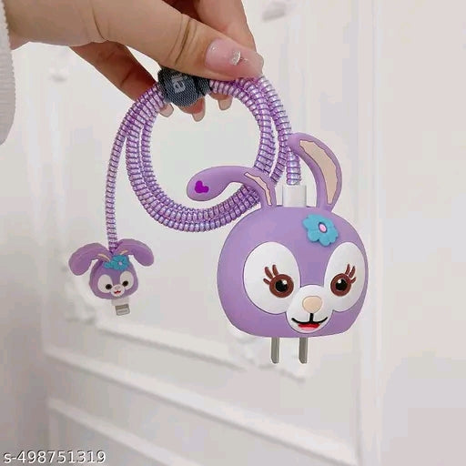 3D Cute Cartoon Series Fast Charger Protector for iPhone 18W 20W iPhone