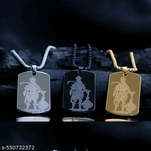 Pack of 3 hanuman chalisa pendant